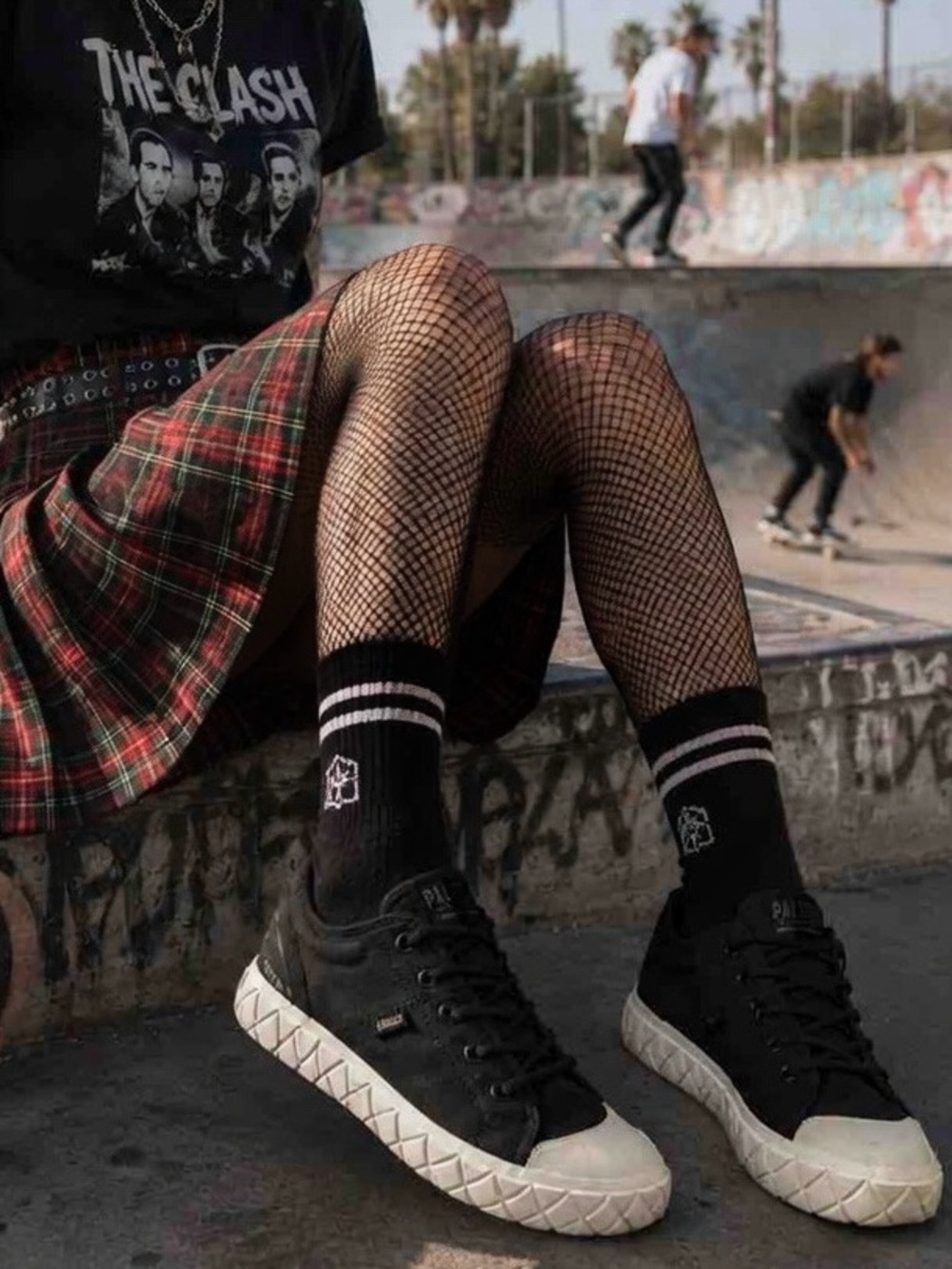 Palladium Palla Ace CVS Black & White Lace-up Skater Shoes | Men 7.5 / Women 9